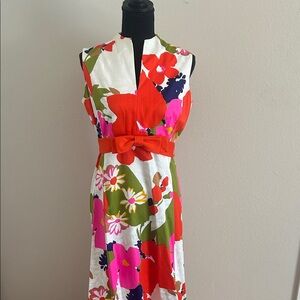 Floral Vintage Sleeveless Maxi Dress